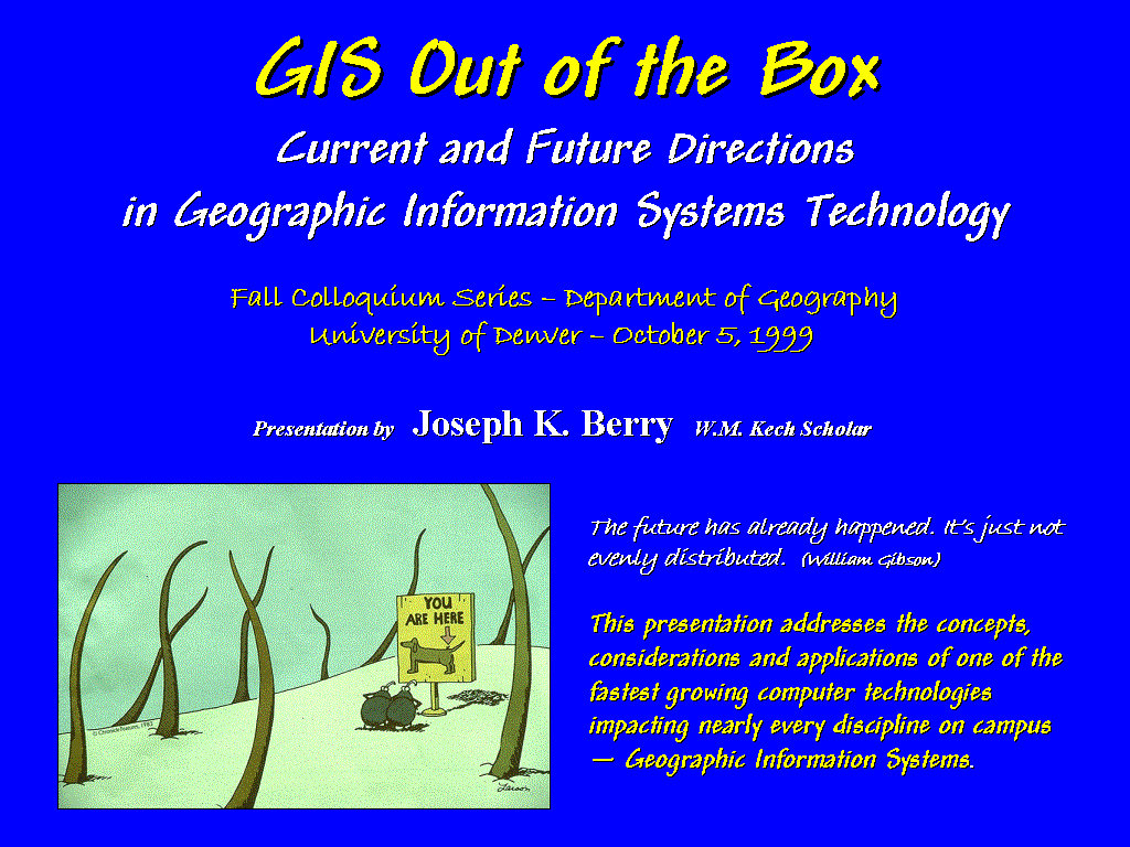 gis and the 4th dimension geographic information system definition